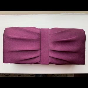 Purple clutch purse